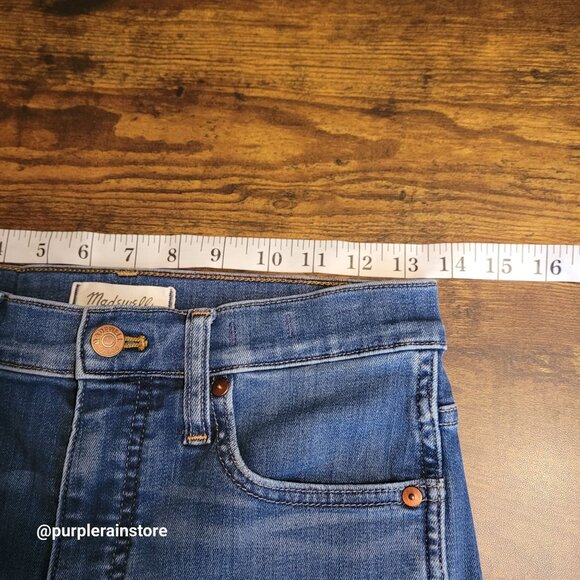 Madewell Jeans Size 27 Stovepipe High Rise Tummy Control Leman Wash MB466 - Picture 8 of 13